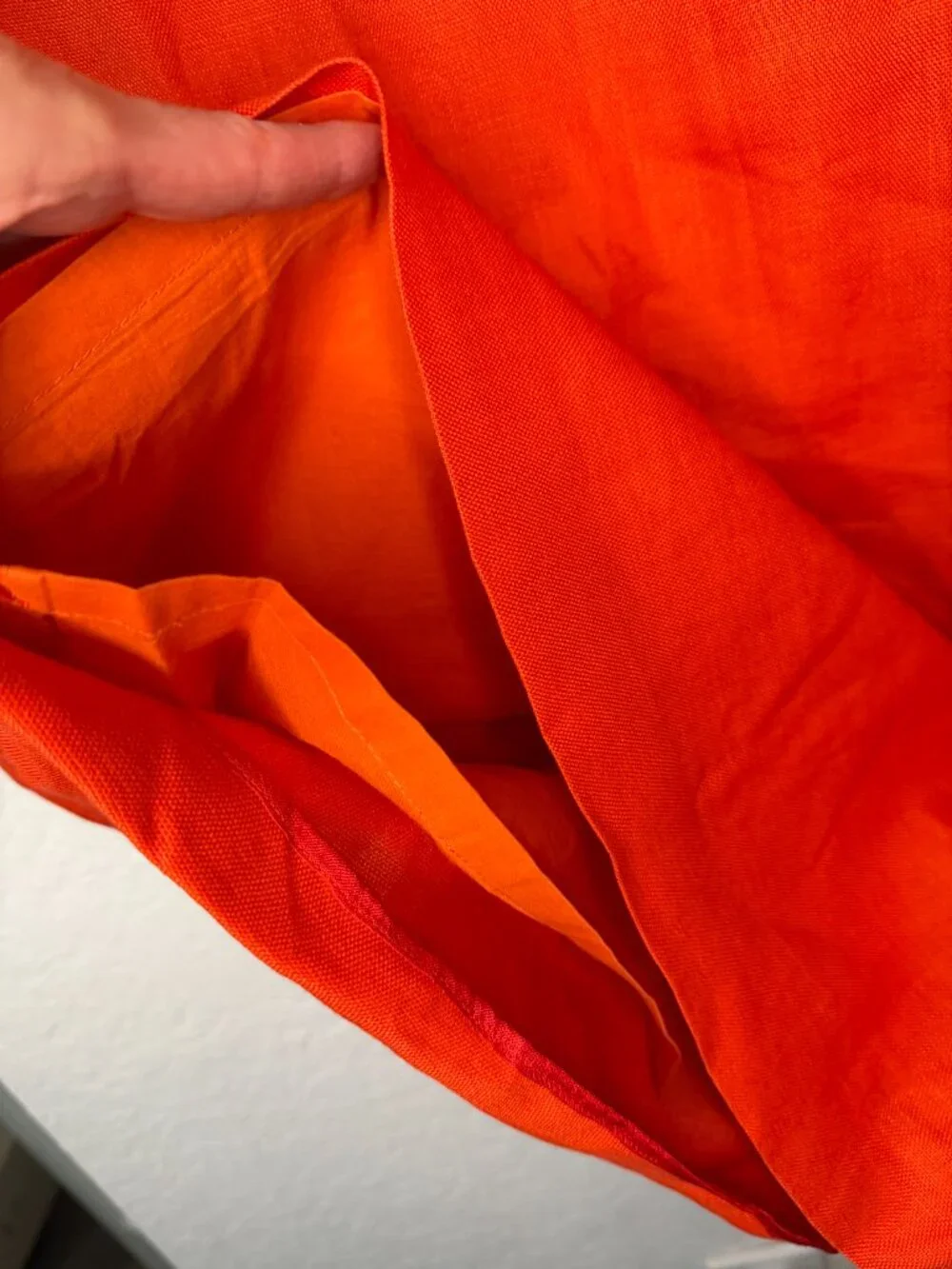 Kate Spade Mini Ruffle NeckDress – S- Bright Orange/ Red- MSRP $348